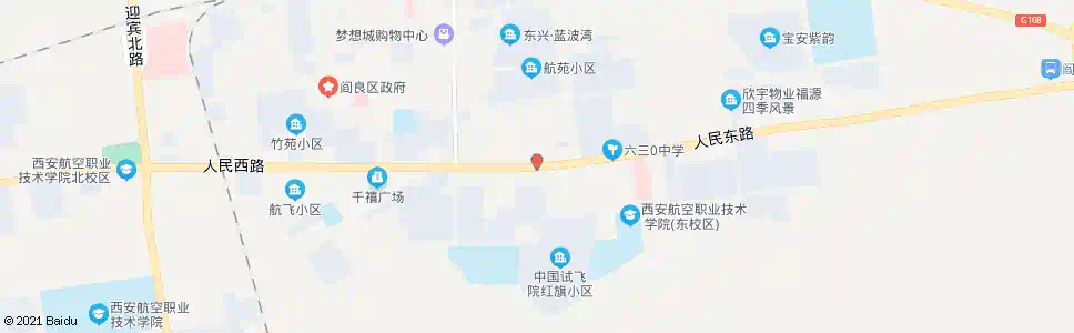 西安603家属区_公交站地图_西安公交_妙搜公交查询2025