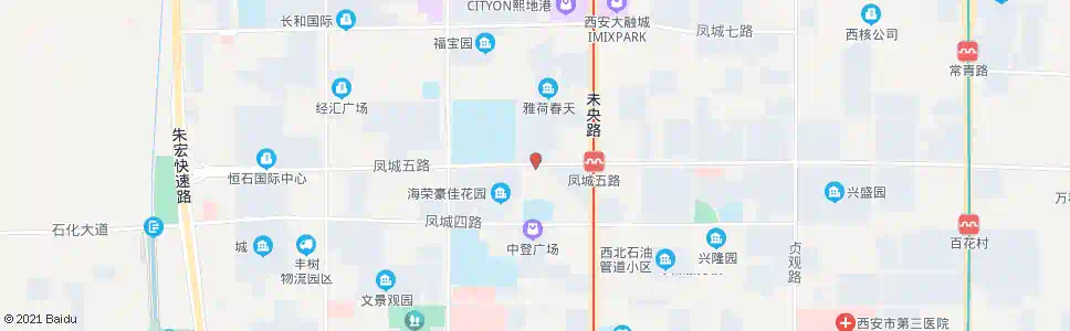 西安明珠花园_公交站地图_西安公交_妙搜公交查询2025