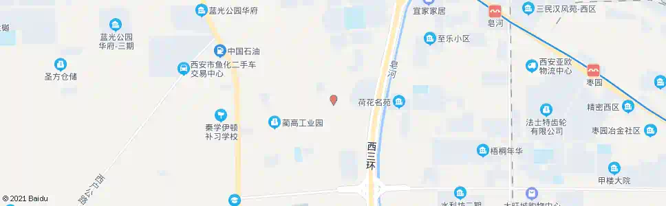 西安蔺家村_公交站地图_西安公交_妙搜公交查询2025