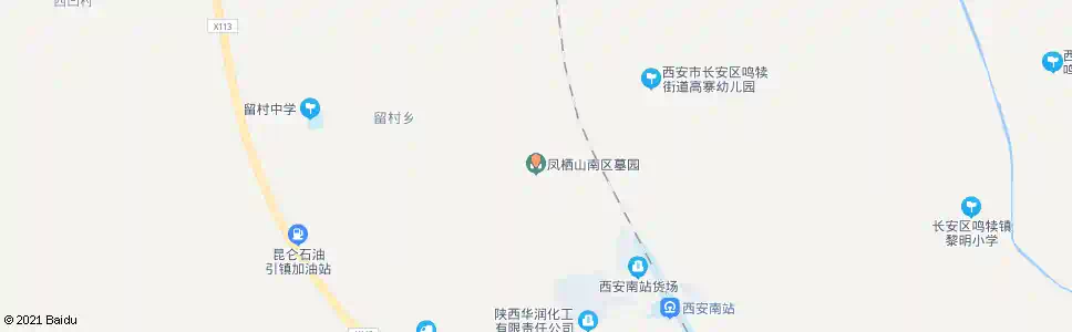 西安凤栖山墓园南区_公交站地图_西安公交_妙搜公交查询2025