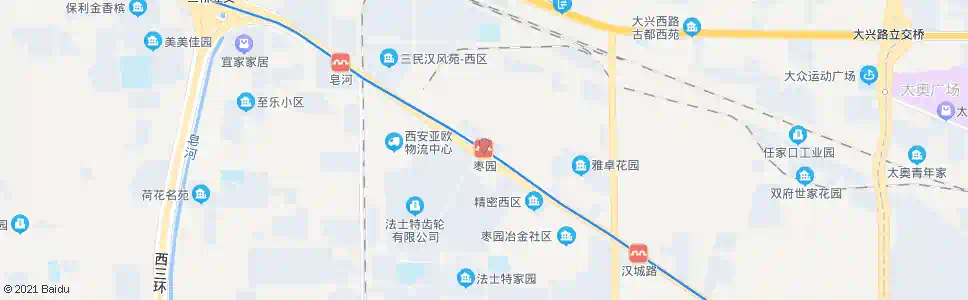 西安引镇枣园_公交站地图_西安公交_妙搜公交查询2025