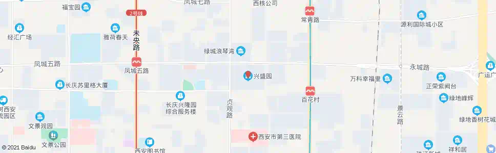 西安兴盛园小区_公交站地图_西安公交_妙搜公交查询2025