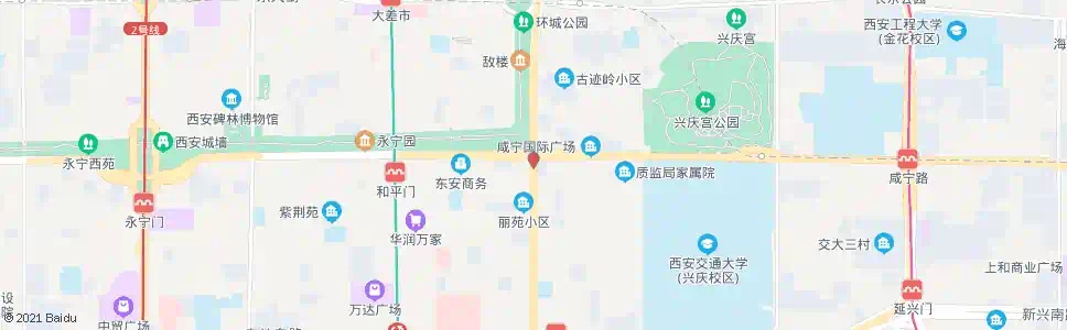 西安东南城角_公交站地图_西安公交_妙搜公交查询2025