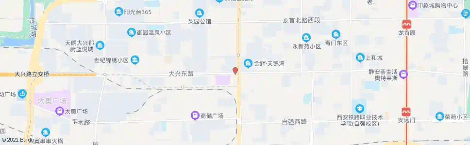 西安红庙坡_公交站地图_西安公交_妙搜公交查询2025