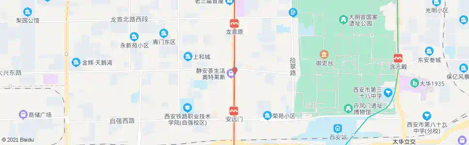 西安北稍门_公交站地图_西安公交_妙搜公交查询2025