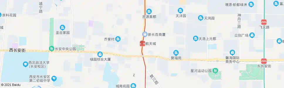 西安十字街村_公交站地图_西安公交_妙搜公交查询2025