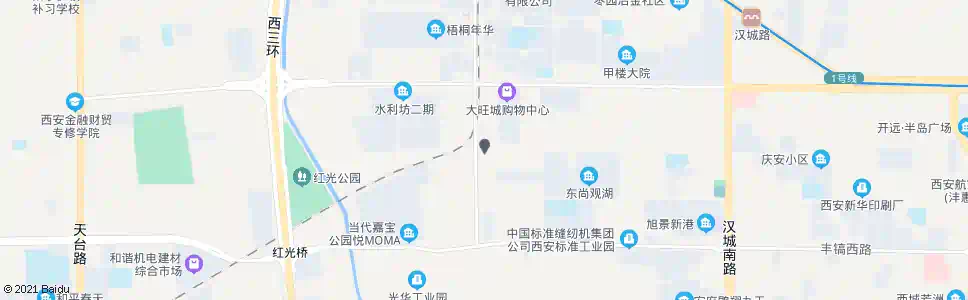 西安团结西路_公交站地图_西安公交_妙搜公交查询2025