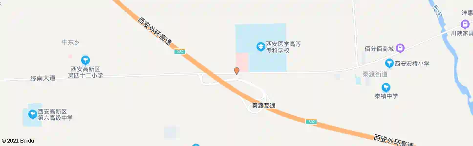 西安花园路口_公交站地图_西安公交_妙搜公交查询2025