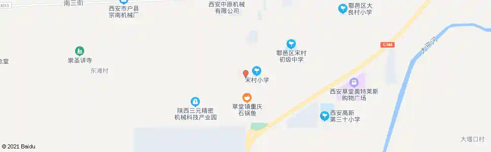 西安宋村_公交站地图_西安公交_妙搜公交查询2025