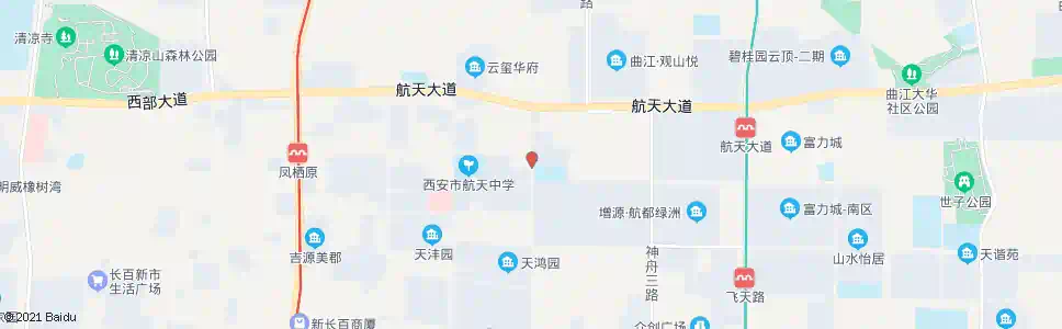 西安凤栖东路东口_公交站地图_西安公交_妙搜公交查询2025