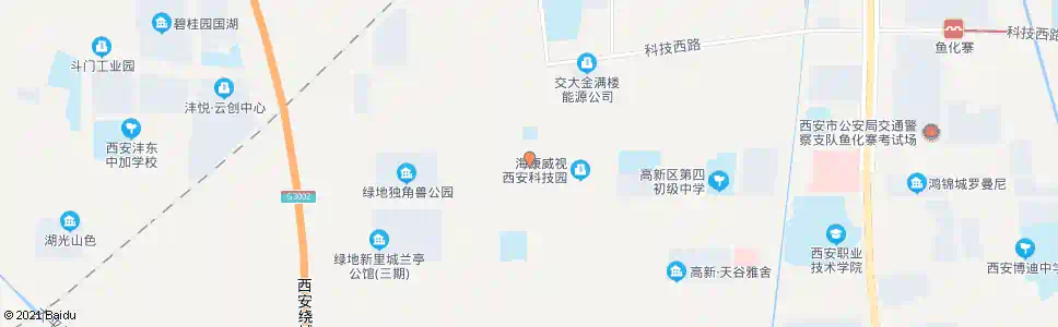 西安双旗寨_公交站地图_西安公交_妙搜公交查询2025