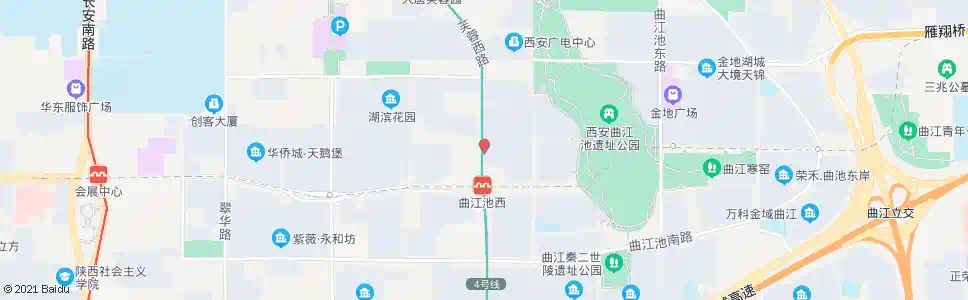 西安雁鸣小区东门_公交站地图_西安公交_妙搜公交查询2025