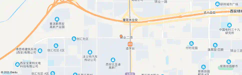 西安高新市政中心_公交站地图_西安公交_妙搜公交查询2025