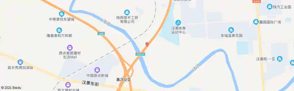 西安泾河立交桥_公交站地图_西安公交_妙搜公交查询2025