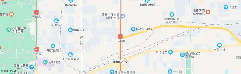 西安石家街站_公交站地图_西安公交_妙搜公交查询2025