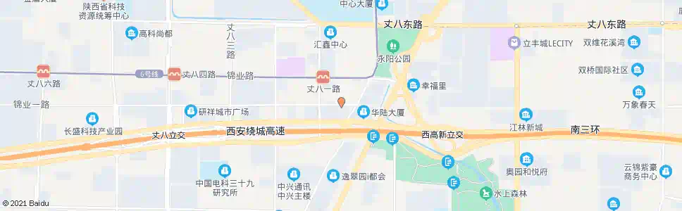 西安锦业一路丈八一路口_公交站地图_西安公交_妙搜公交查询2025
