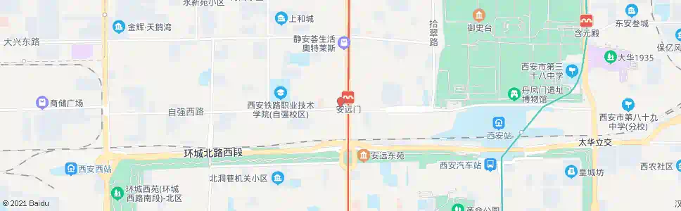 西安北关_公交站地图_西安公交_妙搜公交查询2025