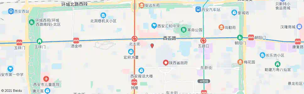 西安新西路口_公交站地图_西安公交_妙搜公交查询2025