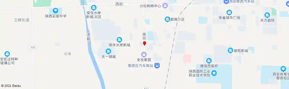 西安户县南关十字_公交站地图_西安公交_妙搜公交查询2025