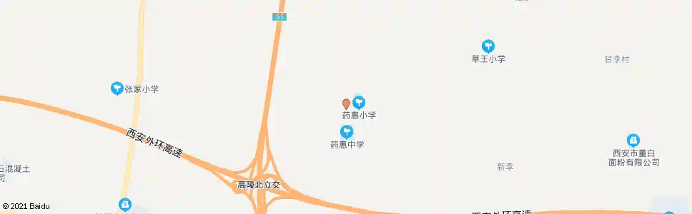 西安药惠村_公交站地图_西安公交_妙搜公交查询2025