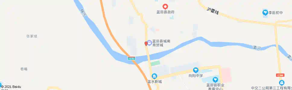 西安蓝田县自来水公司_公交站地图_西安公交_妙搜公交查询2025
