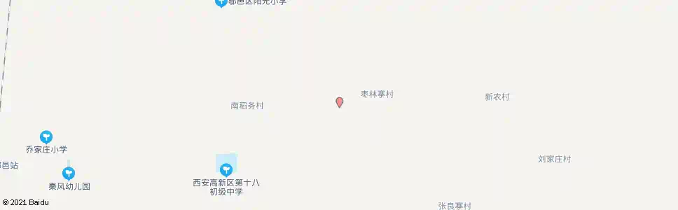 西安枣林寨_公交站地图_西安公交_妙搜公交查询2025