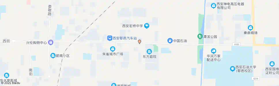 西安秦都交警大队_公交站地图_西安公交_妙搜公交查询2025