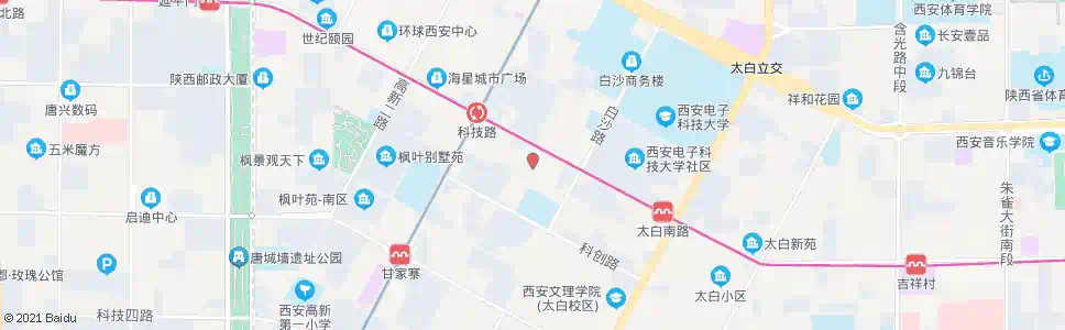 西安科技路小区_公交站地图_西安公交_妙搜公交查询2025