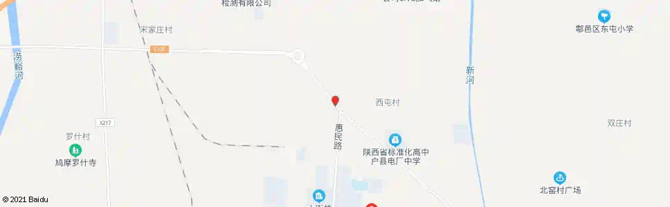 西安户县二电厂_公交站地图_西安公交_妙搜公交查询2025