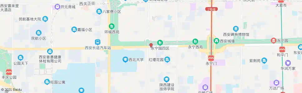 西安含光门_公交站地图_西安公交_妙搜公交查询2025
