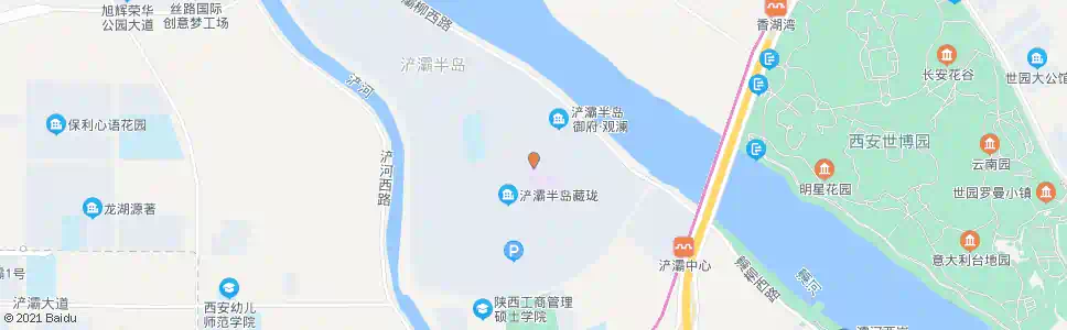 西安浐灞半岛A13区_公交站地图_西安公交_妙搜公交查询2025