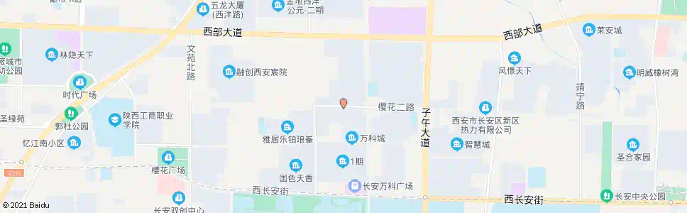 西安万科城北门_公交站地图_西安公交_妙搜公交查询2025