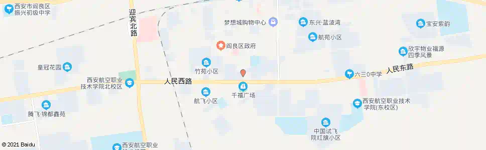西安千禧广场_公交站地图_西安公交_妙搜公交查询2025