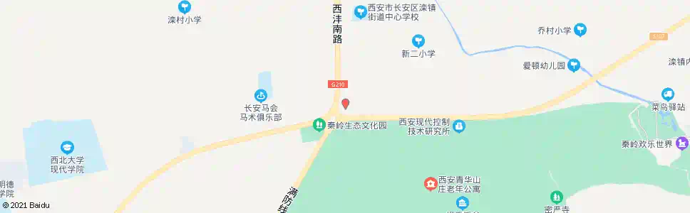 西安沣峪环山路转盘_公交站地图_西安公交_妙搜公交查询2025