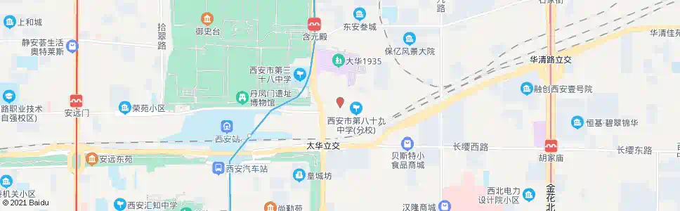 西安生产路_公交站地图_西安公交_妙搜公交查询2025