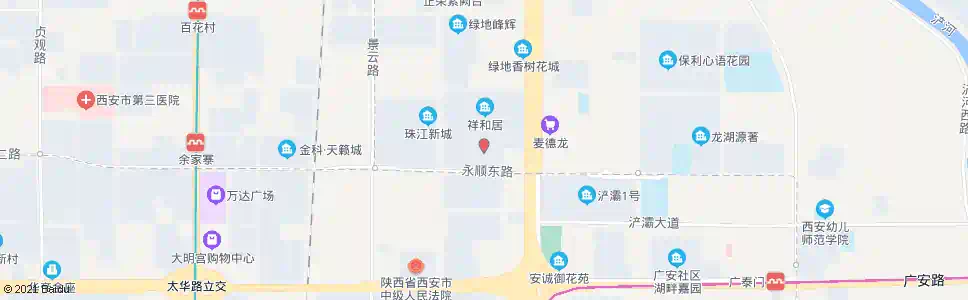 西安泰和居小区_公交站地图_西安公交_妙搜公交查询2025