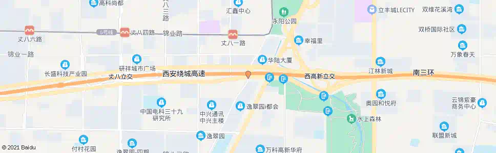 西安唐延南路南三环路口_公交站地图_西安公交_妙搜公交查询2025
