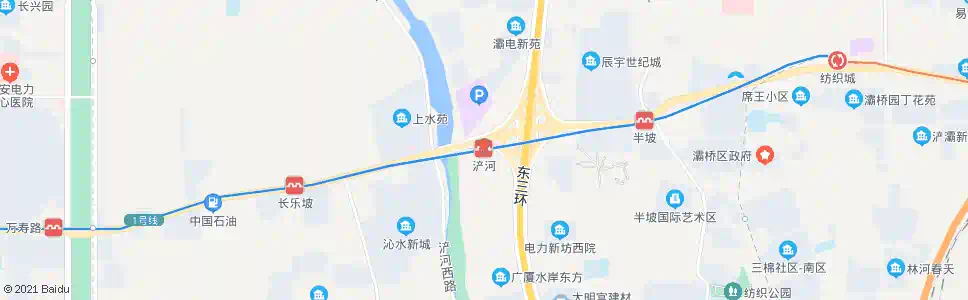 西安浐河站_公交站地图_西安公交_妙搜公交查询2025