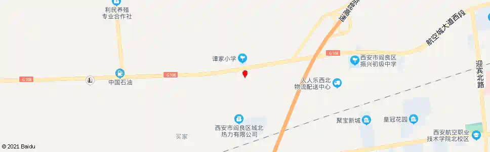 西安谭家堡_公交站地图_西安公交_妙搜公交查询2025