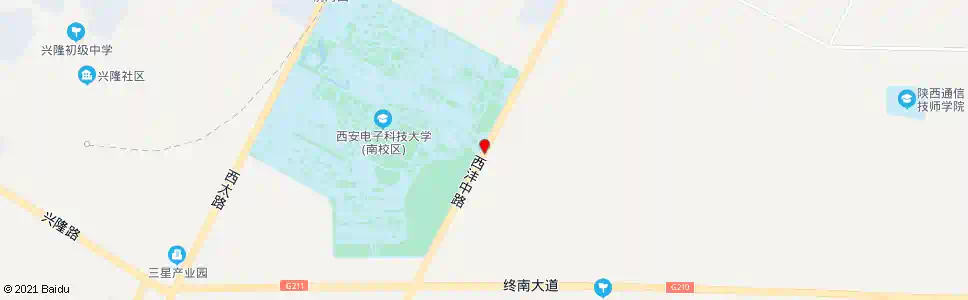 西安西电科大长安校区_公交站地图_西安公交_妙搜公交查询2025
