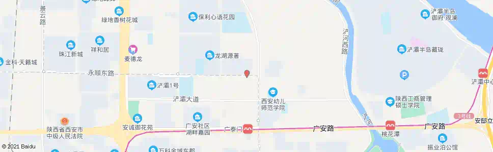 西安广大门村西_公交站地图_西安公交_妙搜公交查询2025