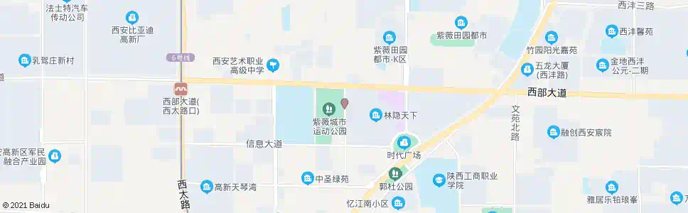 西安创业大道_公交站地图_西安公交_妙搜公交查询2025