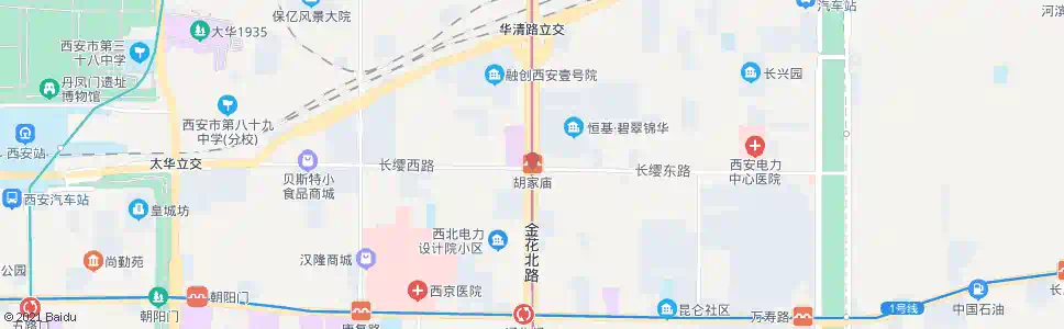 西安胡家庙新村_公交站地图_西安公交_妙搜公交查询2025