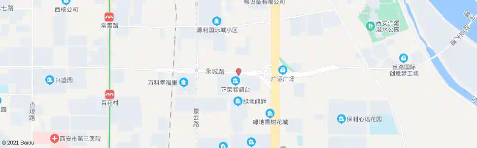 西安大明汽配城北门_公交站地图_西安公交_妙搜公交查询2025