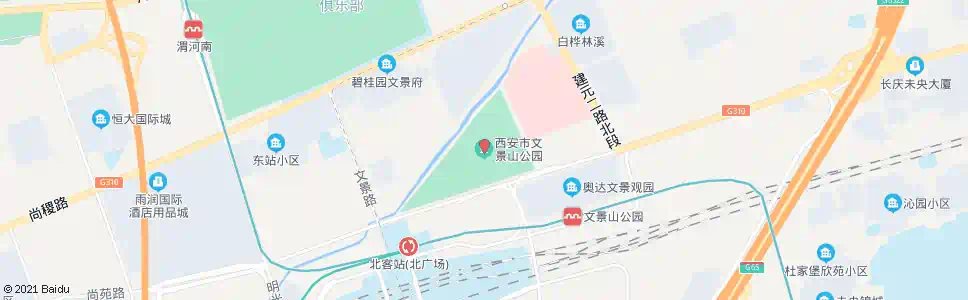 西安文景公园_公交站地图_西安公交_妙搜公交查询2025