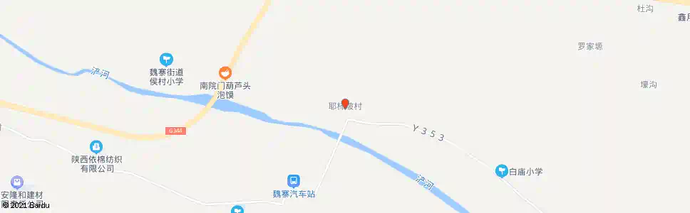 西安耶柿坡村_公交站地图_西安公交_妙搜公交查询2025