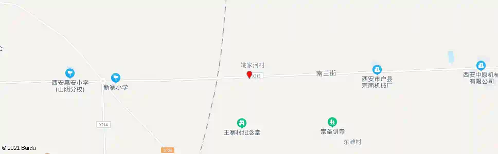 西安姚家河_公交站地图_西安公交_妙搜公交查询2025