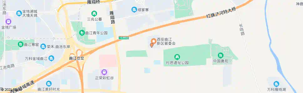 西安曲江管委会_公交站地图_西安公交_妙搜公交查询2025