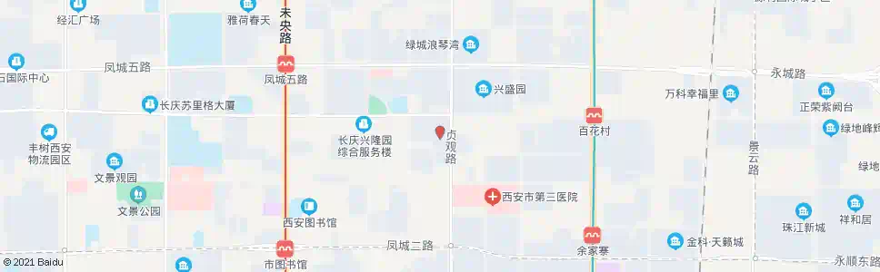 西安北十里铺西村_公交站地图_西安公交_妙搜公交查询2025