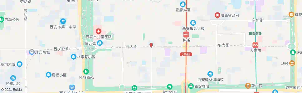 西安广济街_公交站地图_西安公交_妙搜公交查询2025